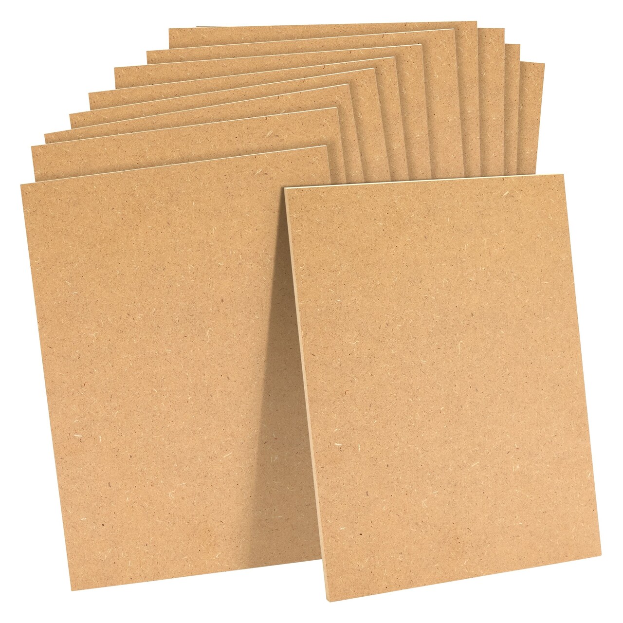 0.25" Thick Blank MDF Chipboard Sheets for Painting, Arts and Crafts (9 x 12 In, 12 Pack)